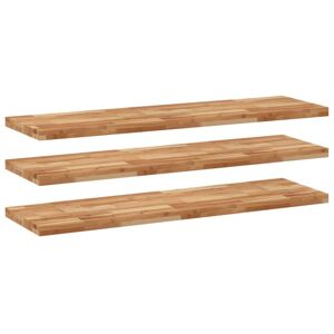 vidaXL Wooden Floating Shelves 3 pcs - Floating Shelves 120x40x4 Cm Oil Finish vidaXL Wooden Floating Shelves 3 pcs - Floating Shelves 120x40x4 Cm Oil Finish