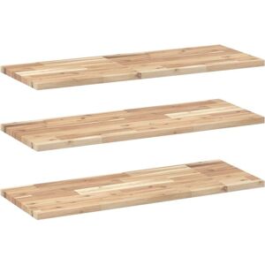 Vidaxl - Floating Shelves 3 pcs 100x30x2 cm Untreated Solid Wood Acacia Vidaxl - Floating Shelves 3 pcs 100x30x2 cm Untreated Solid Wood Acacia