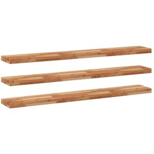 vidaXL Dark Brown 140x20x4cm Floating Shelves - Wall Storage vidaXL Dark Brown 140x20x4cm Floating Shelves - Wall Storage