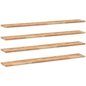 Floating Shelves 4 pcs 140x20x2 cm Oil Finished Solid Wood Acacia vidaXL Floating Shelves 4 pcs 140x20x2 cm Oil Finished Solid Wood Acacia vidaXL