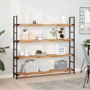 vidaXL Floating Shelves - 2 pcs, Dark Brown, 160x20x4 cm - Wall Storage vidaXL Floating Shelves - 2 pcs, Dark Brown, 160x20x4 cm - Wall Storage