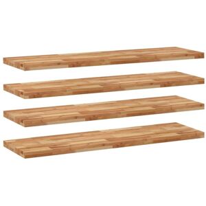 Floating Shelves 4 pcs 120x40x4 cm Oil Finished Solid Wood Acacia vidaXL Floating Shelves 4 pcs 120x40x4 cm Oil Finished Solid Wood Acacia vidaXL