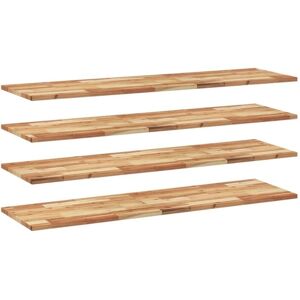 VidaXL Floating Shelves 4 pcs - Wall Storage Shelf - Acacia Wood VidaXL Floating Shelves 4 pcs - Wall Storage Shelf - Acacia Wood