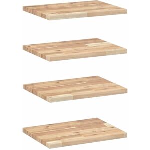 VidaXL Floating Shelf 4 Pcs - Wall Mount Storage - Solid Wood Acacia VidaXL Floating Shelf 4 Pcs - Wall Mount Storage - Solid Wood Acacia
