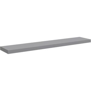 Floating Wall Shelf Grey 120x23.5x3.8 cm mdf Vidaxl Floating Wall Shelf Grey 120x23.5x3.8 cm mdf Vidaxl