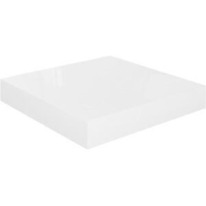 Floating Wall Shelf High Gloss White 23x23.5x3.8 cm mdf Vidaxl Floating Wall Shelf High Gloss White 23x23.5x3.8 cm mdf Vidaxl