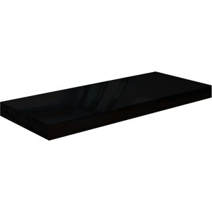 Floating Wall Shelf High Gloss Black 60x23.5x3.8 cm mdf Vidaxl Floating Wall Shelf High Gloss Black 60x23.5x3.8 cm mdf Vidaxl
