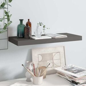 Floating Wall Shelf High Gloss Grey 60x23.5x3.8 cm mdf Vidaxl Floating Wall Shelf High Gloss Grey 60x23.5x3.8 cm mdf Vidaxl