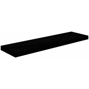 Floating Wall Shelf High Gloss Black 90x23.5x3.8 cm mdf Vidaxl Floating Wall Shelf High Gloss Black 90x23.5x3.8 cm mdf Vidaxl
