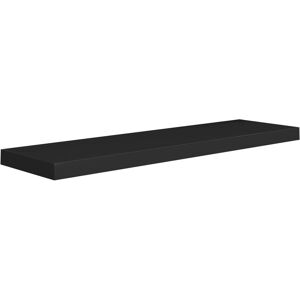 Floating Wall Shelf Black 90x23.5x3.8 cm mdf Vidaxl Floating Wall Shelf Black 90x23.5x3.8 cm mdf Vidaxl