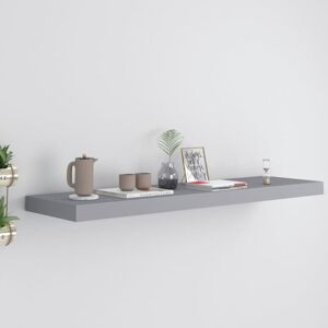 Floating Wall Shelf Grey 90x23.5x3.8 cm MDF vidaXL Floating Wall Shelf Grey 90x23.5x3.8 cm MDF vidaXL