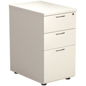 First - 3 Drw Desk High White - KF98511 First - 3 Drw Desk High White - KF98511