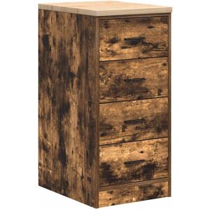 Vidaxl - Garage Storage Cabinet Smoked Oak 40x51x85 cm Solid Wood Pine Vidaxl - Garage Storage Cabinet Smoked Oak 40x51x85 cm Solid Wood Pine