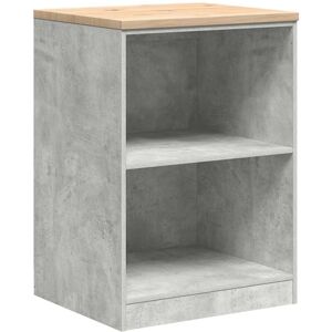 Vidaxl - Garage Storage Cabinet Concrete Grey 60x51x85 cm Solid Wood Pine Vidaxl - Garage Storage Cabinet Concrete Grey 60x51x85 cm Solid Wood Pine