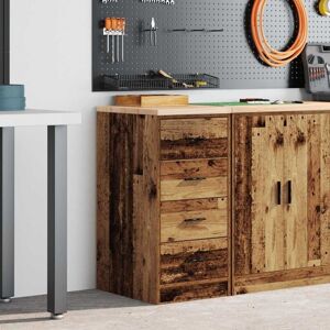 Vidaxl - Garage Storage Cabinet Old Wood 40x51x85 cm Solid Wood Pine Vidaxl - Garage Storage Cabinet Old Wood 40x51x85 cm Solid Wood Pine