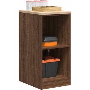 Vidaxl - Garage Storage Cabinet Brown Oak 40x51x85 cm Solid Wood Pine Vidaxl - Garage Storage Cabinet Brown Oak 40x51x85 cm Solid Wood Pine