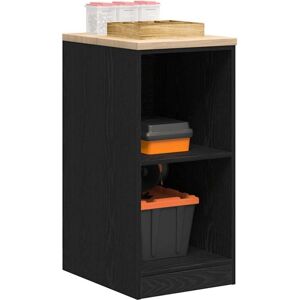 Garage Storage Cabinet Black 40x51x85 cm Solid Wood Pine vidaXL Garage Storage Cabinet Black 40x51x85 cm Solid Wood Pine vidaXL