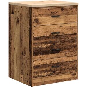Vidaxl - Garage Storage Cabinet Old Wood 60x51x85 cm Solid Wood Pine Vidaxl - Garage Storage Cabinet Old Wood 60x51x85 cm Solid Wood Pine