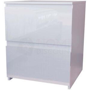 Home Discount - Glinton 1 Drawer Bedside Table High Gloss Cabinet Chest Nightstand Bedroom Furniture, 100% fsc, White Home Discount - Glinton 1 Drawer Bedside Table High Gloss Cabinet Chest Nightstand Bedroom Furniture, 100% fsc, White
