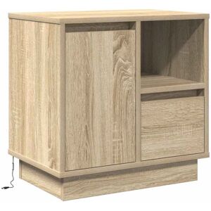Bedside Cabinet Sonoma oak 50 x 34.5 x 50 cm Engineered wood vidaXL Bedside Cabinet Sonoma oak 50 x 34.5 x 50 cm Engineered wood vidaXL