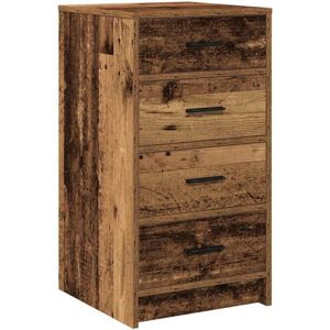 Vidaxl - Sideboard with Drawer Old wood 40 x 41 x 75 cm Engineered wood Vidaxl - Sideboard with Drawer Old wood 40 x 41 x 75 cm Engineered wood