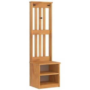 Hall Tree SANDNES 45x40x159.5 cm Solid Wood Pine vidaXL Hall Tree SANDNES 45x40x159.5 cm Solid Wood Pine vidaXL