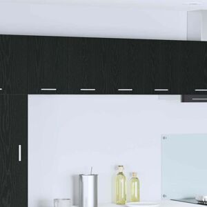 Hanging Cabinet 2 pcs Black Oak and White 60 x 31 x 40 cm vidaXL Hanging Cabinet 2 pcs Black Oak and White 60 x 31 x 40 cm vidaXL