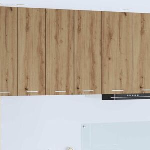 Hanging Cabinet with Door Artisan Oak and White 30 x 31 x 80 cm vidaXL Hanging Cabinet with Door Artisan Oak and White 30 x 31 x 80 cm vidaXL