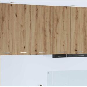 Hanging Cabinet with Door Artisan Oak and White 40 x 31 x 80 cm vidaXL Hanging Cabinet with Door Artisan Oak and White 40 x 31 x 80 cm vidaXL