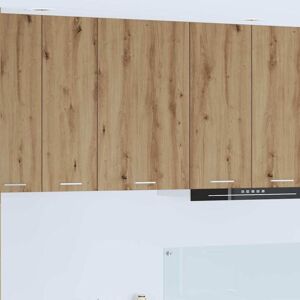 Hanging Cabinet with Door Artisan Oak and White 50 x 31 x 80 cm vidaXL Hanging Cabinet with Door Artisan Oak and White 50 x 31 x 80 cm vidaXL