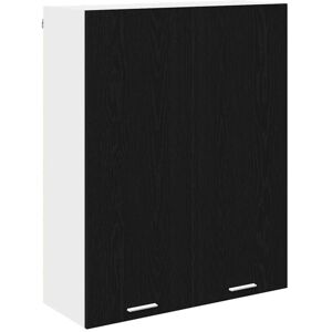 Hanging Cabinet Riga Black Oak 80 x 31 x 100 cm Engineered Wood vidaXL Hanging Cabinet Riga Black Oak 80 x 31 x 100 cm Engineered Wood vidaXL