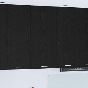 Hanging Cabinet with Door Black Oak and White 50 x 31 x 100 cm vidaXL Hanging Cabinet with Door Black Oak and White 50 x 31 x 100 cm vidaXL