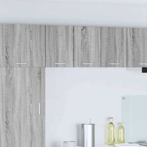 Hanging Cabinet with Door Grey Sonoma and White 30 x 31 x 40 cm vidaXL Hanging Cabinet with Door Grey Sonoma and White 30 x 31 x 40 cm vidaXL