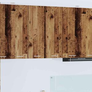 Hanging Cabinet with Storage Old Wood and White 30 x 31 x 80 cm vidaXL Hanging Cabinet with Storage Old Wood and White 30 x 31 x 80 cm vidaXL