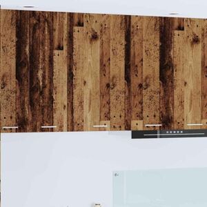 Hanging Cabinet with Storage Old Wood and White 50 x 31 x 80 cm vidaXL Hanging Cabinet with Storage Old Wood and White 50 x 31 x 80 cm vidaXL