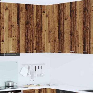 Hanging Cabinet with Door Old Wood and White 57 x 57 x 100 cm vidaXL Hanging Cabinet with Door Old Wood and White 57 x 57 x 100 cm vidaXL