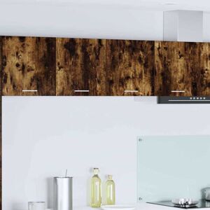 Hanging Cabinet Riga Smoked Oak 80 x 31 x 40 cm Engineered Wood vidaXL Hanging Cabinet Riga Smoked Oak 80 x 31 x 40 cm Engineered Wood vidaXL