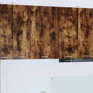 Hanging Cabinet with Door Smoked Oak and White 50 x 31 x 80 cm vidaXL Hanging Cabinet with Door Smoked Oak and White 50 x 31 x 80 cm vidaXL