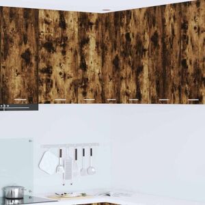 Hanging Cabinet Smoked Oak and White 57 x 57 x 80 cm vidaXL Hanging Cabinet Smoked Oak and White 57 x 57 x 80 cm vidaXL