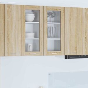 Hanging Cabinet Sonoma Oak 40 x 31 x 80 cm Engineered Wood vidaXL Hanging Cabinet Sonoma Oak 40 x 31 x 80 cm Engineered Wood vidaXL