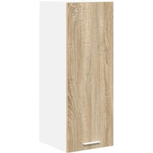 Hanging Cabinet Riga Sonoma Oak and White 30 x 31 x 80 cm vidaXL Hanging Cabinet Riga Sonoma Oak and White 30 x 31 x 80 cm vidaXL