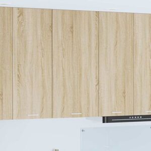 Hanging Cabinet with Door Sonoma Oak and White 50 x 31 x 100 cm vidaXL Hanging Cabinet with Door Sonoma Oak and White 50 x 31 x 100 cm vidaXL