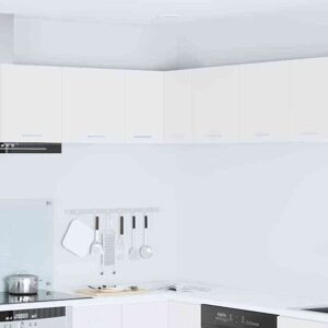 Hanging Cabinet White 57 x 57 x 40 cm Engineered Wood vidaXL Hanging Cabinet White 57 x 57 x 40 cm Engineered Wood vidaXL