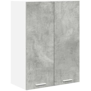 Hanging Cabinet with Shelf Riga Concrete Grey 60 x 31 x 80 cm vidaXL Hanging Cabinet with Shelf Riga Concrete Grey 60 x 31 x 80 cm vidaXL