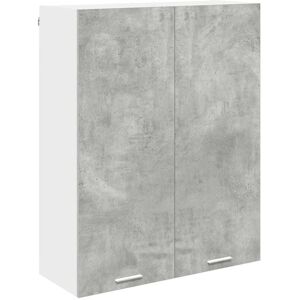 Hanging Cabinet with Shelf Riga Concrete Grey 80 x 31 x 100 cm vidaXL Hanging Cabinet with Shelf Riga Concrete Grey 80 x 31 x 100 cm vidaXL