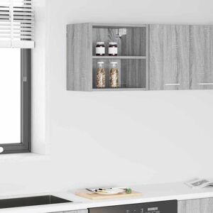 Hanging Cabinet with Shelf Riga Grey Sonoma 40 x 29.5 x 40 cm vidaXL Hanging Cabinet with Shelf Riga Grey Sonoma 40 x 29.5 x 40 cm vidaXL