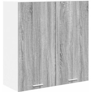 Hanging Cabinet with Shelf Riga Grey Sonoma 80 x 31 x 80 cm vidaXL Hanging Cabinet with Shelf Riga Grey Sonoma 80 x 31 x 80 cm vidaXL