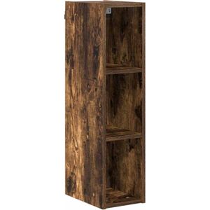Hanging Cabinet with Shelf Riga Smoked Oak 20 x 29.5 x 80 cm vidaXL Hanging Cabinet with Shelf Riga Smoked Oak 20 x 29.5 x 80 cm vidaXL