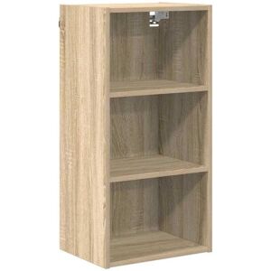 Hanging Cabinet with Shelf Riga Sonoma Oak 40 x 29.5 x 80 cm vidaXL Hanging Cabinet with Shelf Riga Sonoma Oak 40 x 29.5 x 80 cm vidaXL