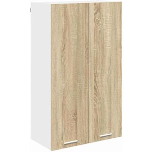 Hanging Cabinet with Shelf Riga Sonoma Oak 60 x 31 x 100 cm vidaXL Hanging Cabinet with Shelf Riga Sonoma Oak 60 x 31 x 100 cm vidaXL